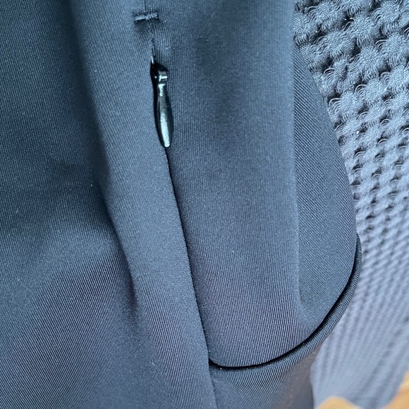 Adidas Black Bomber Jacket with White Trim - Picture 6 of 7